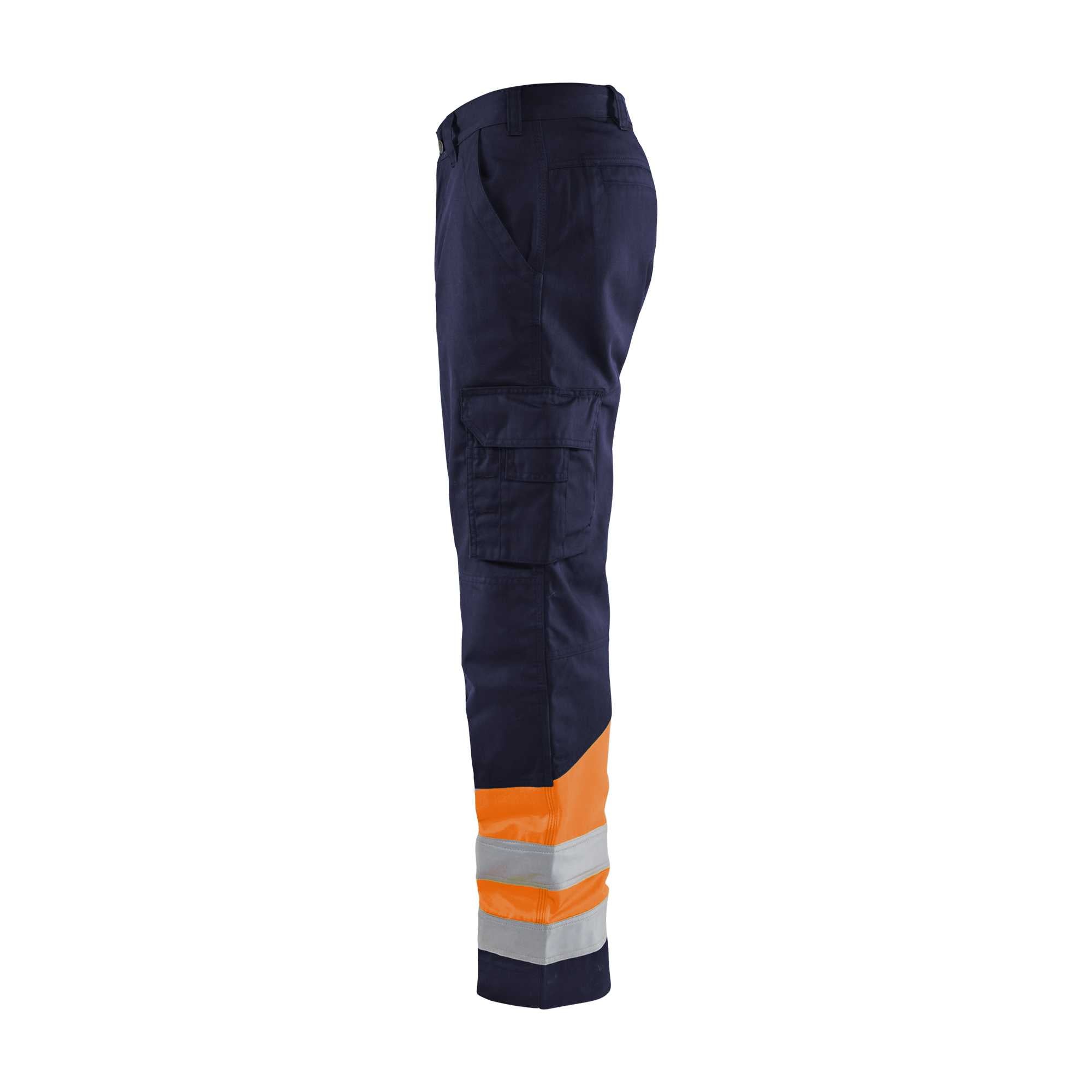 BLAKLADER 15641811 | Hi Vis trousers Hi Vis Reflective Work Trousers Men - twill fabric